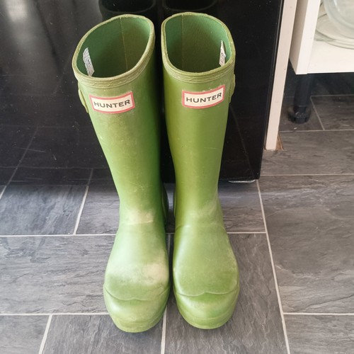 Kids green wellies - green, size