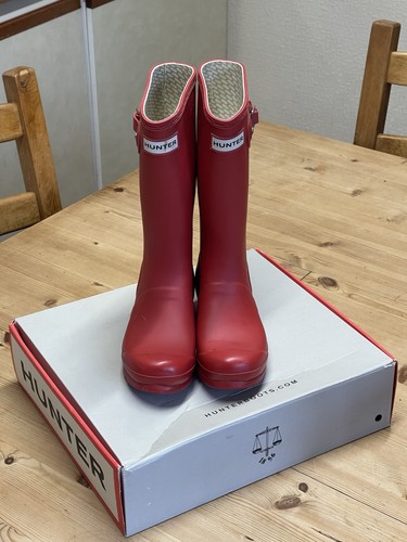 Red kids hunter wellies - wellies, size