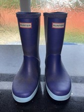 Boys Hunter Navy Wellies UK