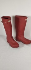 Red Hunter Wellies Size 3